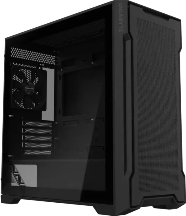 670 GIGABYTE C102 GLASS Black Mid Tower PC Case - Micro ATX, 4mm Tempered Glass, 360mm Radiator Support - GP-C102G