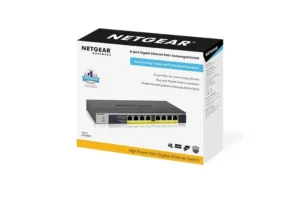 NETGEAR - 8-Port Gigabit High-Power PoE+ Unmanaged Switch FlexPoE 123W - GS108PP-100EUS