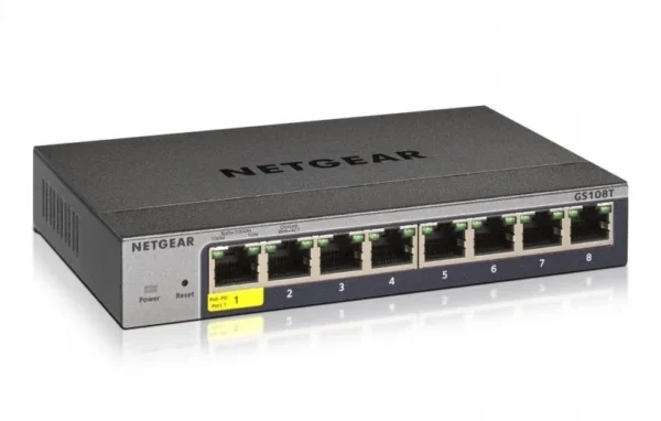 a2087c70b6aaf06d72ff4a3aae097db9dd407ad2_1668587_GS108T_300PES_image1 NETGEAR 8-Port Gigabit Ethernet Smart Managed Pro Switch with Cloud Management - GS108T-300PES
