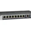 B4-gs110mx_32_tcm148-140546 NETGEAR 8-Port Gigabit Ethernet Unmanaged Switch with 2-Port 5-Speed Multi-Gigabit Uplinks - GS110MX-100PES