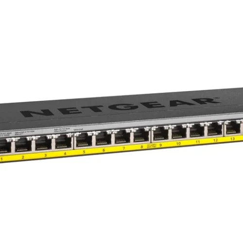 NETGEAR 16-Port Gigabit PoE+ Unmanaged Ethernet Switch - 183W Total Power Budget - Desktop/Rackmount - GS116PP-100AJS
