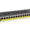 GS116PP_6Feb18_hero NETGEAR 16-Port Gigabit PoE+ Unmanaged Ethernet Switch - 183W Total Power Budget - Desktop/Rackmount - GS116PP-100AJS