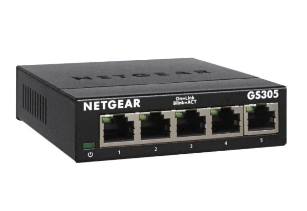 GS305_productcarousel_2_tcm148-99647 NETGEAR 5-Port Gigabit Ethernet SOHO Unmanaged Switch - Fanless, Desktop/Wall Mount - GS305-300PES