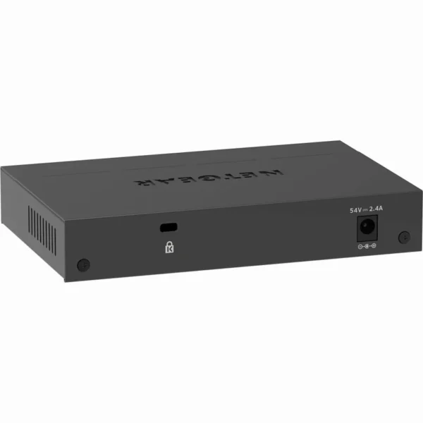 NETGEAR - 5-Port Gigabit Ethernet Plus Switch - 4x PoE+ 120W Total Power Budget - 10Gbps Fabric - GS305EPP-100NAS