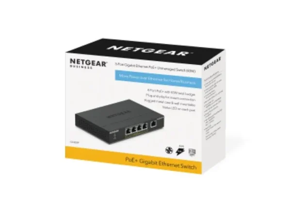 gs305pp_productcarousel_4_tcm148-106082 NETGEAR - 5-Port Gigabit Ethernet PoE+ Unmanaged Switch 83W - GS305PP-100PES