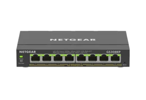 0618067ee101d1144c18dc2bf5028507_1 NETGEAR - 8-Port Gigabit Ethernet PoE+ Managed Switch - 62W Budget - 16 Gb/s Switching Capacity - GS308EP-100NAS