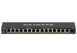 89405461_0979773488 NETGEAR 16-Port PoE+ Gigabit Ethernet Plus Switch with 180W Power Budget and 1 SFP Port - GS316EP-100UKS