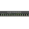 NETGEAR - 16-Port Gigabit Plus Switch with 15 PoE+ Ports 231W Power Budget and 1 SFP Uplink - GS316EPP-100PES