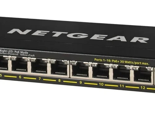 NETGEAR 16-Port Gigabit Unmanaged PoE+ Switch with FlexPoE (115W) - GS316P-100EUS