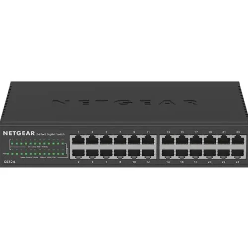NETGEAR 24-Port Gigabit Ethernet Unmanaged Switch - Desktop/Rackmount - Version 2.0 - GS324-200EUS