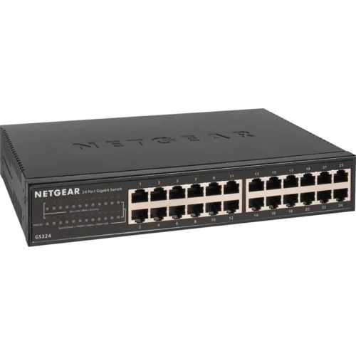 NETGEAR 24-Port Gigabit Ethernet Unmanaged Switch - Desktop/Rackmount - Version 2.0 - GS324-200NAS