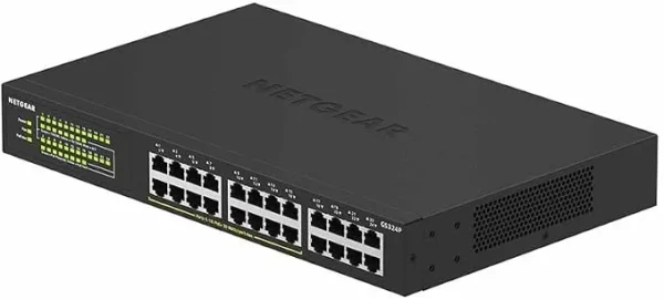 NETGEAR 24-Port Gigabit Ethernet Unmanaged Switch with 16 PoE+ Ports and 190W Power Budget - GS324P-100AJS