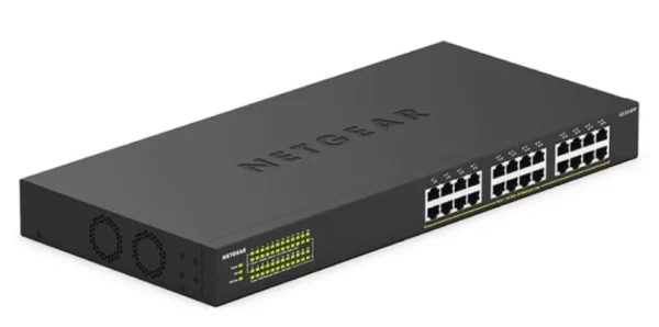 16399797734e9fd8387e09ac2c47874e090fe55c37 NETGEAR - 24-Port Gigabit High-Power Unmanaged PoE+ Switch - 380W Budget & Rackmount Design - GS324PP-100EUS