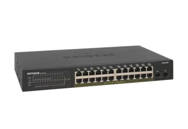 GS324TP_productcarousel_hero_image_tcm159-100735 NETGEAR S350 24-Port Gigabit PoE+ Smart Managed Pro Switch with 2 SFP Ports (190W) - GS324TP-100AJS