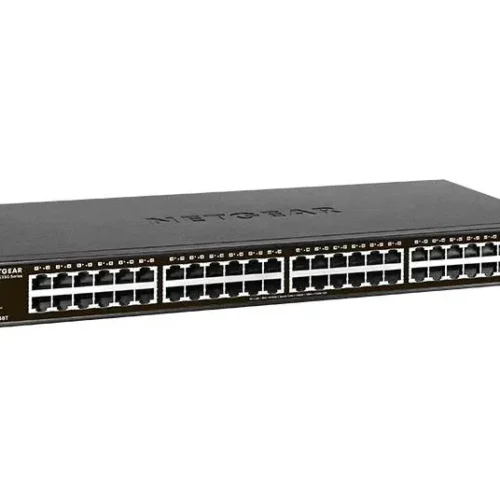 NETGEAR - 48-Port Gigabit Ethernet Unmanaged Switch - Fanless Desktop Rackmount Metal Housing - GS348-100AJS