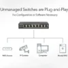 GS348_productcarousel_6_tcm148-128468 NETGEAR - 48-Port Gigabit Ethernet Unmanaged Switch - Fanless Desktop Rackmount Metal Housing - GS348-100AJS