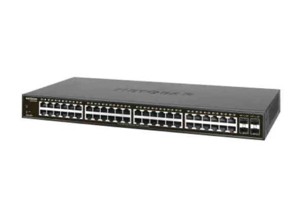 NETGEAR 48-Port Gigabit Ethernet Unmanaged Rackmount Switch - Metal Housing - GS348-100EUS - GS348-100AJS