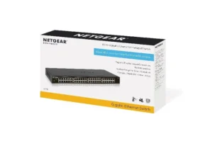 NETGEAR - 48-Port Gigabit Unmanaged PoE+ Switch with 24 PoE+ Ports and 380W Power Budget - GS348PP-100AJS