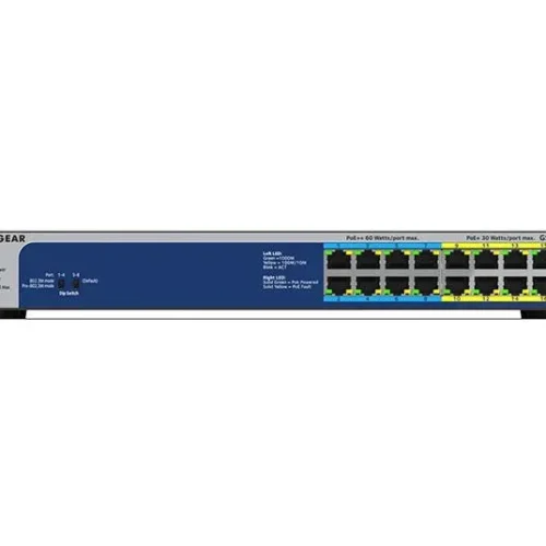NETGEAR 16-Port Gigabit Unmanaged Switch with 8 Ultra60 PoE++ and 8 PoE+ Ports 380W - GS516UP-100EUS