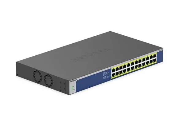 NETGEAR - 24-Port Gigabit High-Power PoE+ Unmanaged Switch - 300W Power Budget & Plug-and-Play - GS524PP-100EUS