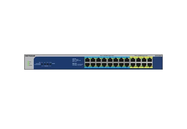 GS524UP_productcarousel_1 - Copy NETGEAR - 24-Port Gigabit Unmanaged Switch - 480W PoE Budget with 16 PoE++ and 8 PoE+ Ports - GS524UP-100EUS