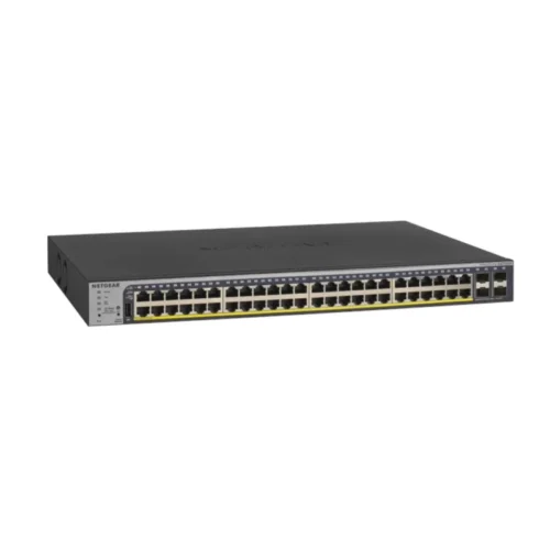 NETGEAR ProSafe 48-Port Gigabit Ethernet PoE+ Smart Managed Pro Switch with 4 SFP Slots - GS752TP-200NAS