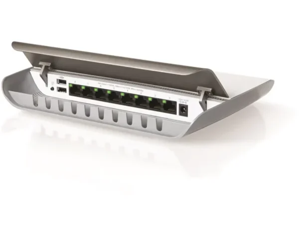 d200001001186233 NETGEAR GS908E 8-Port Gigabit Plus Switch with Integrated Cable Management and USB Charging Ports - GS908E-100PES