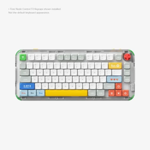 NuPhy Kick75 Tape Gray 75% Low-Profile Tri-Mode Custom Mechanical Keyboard Blush Nano - Kick75(Tape Gray/Blush nano)-IO