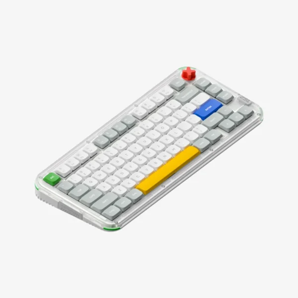 Kick75_Main01_v3 NuPhy Kick75 Tape Gray 75% Low-Profile Tri-Mode Custom Mechanical Keyboard Blush Nano - Kick75(Tape Gray/Blush nano)-IO