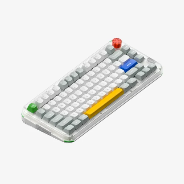 Kick75_Main03_v2 NuPhy Kick75 Tape Gray 75% Low-Profile Tri-Mode Custom Mechanical Keyboard Blush Nano - Kick75(Tape Gray/Blush nano)-IO