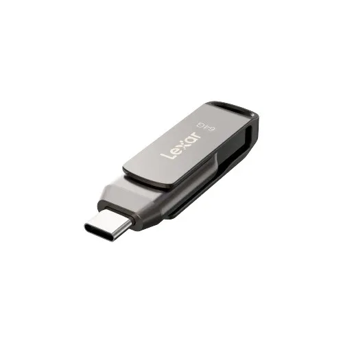 Lexar JumpDrive D400 OTG 64GB Dual Drive USB 3.1 Type-C and Type-A Black - LJDD400064G-BNQNG