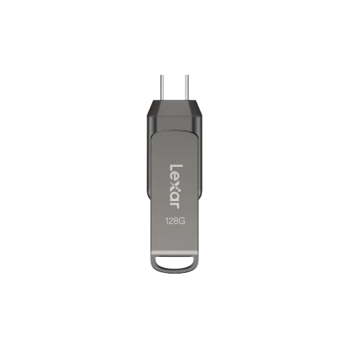 D400_slider_128GB_1 Lexar JumpDrive D400 OTG 128GB Dual Drive USB 3.1 Type-C and Type-A Black - LJDD400128G-BNQNG