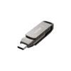 Lexar JumpDrive D400 256GB Dual Drive USB-C and USB-A Flash Drive Titanium - LJDD400256G-BNQNG