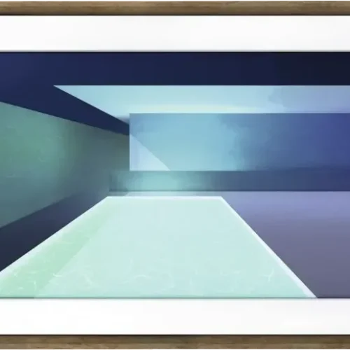 NETGEAR Meural Canvas II 27 Inch Smart Digital Art Frame Walnut Dark Wood Full HD 1080p WiFi - MC327HW-10000S