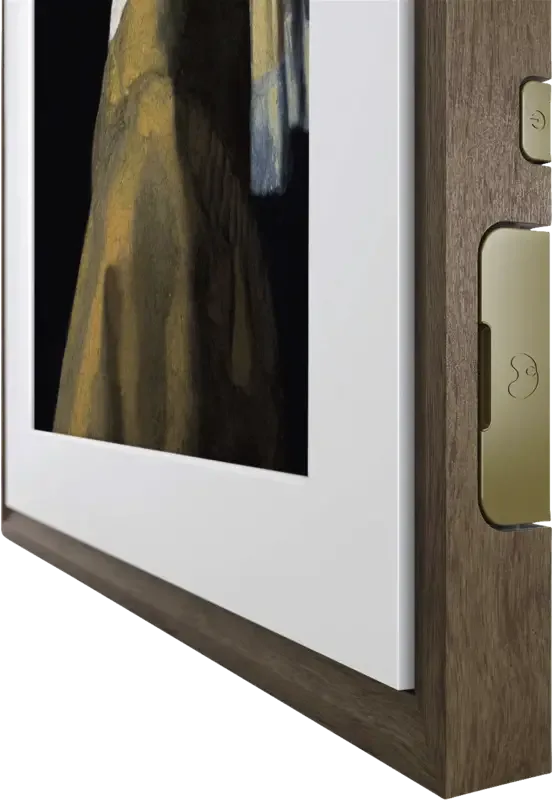 NETGEAR Meural Canvas II 27 Inch Smart Digital Art Frame Walnut Dark Wood Full HD 1080p WiFi - MC327HW-10000S
