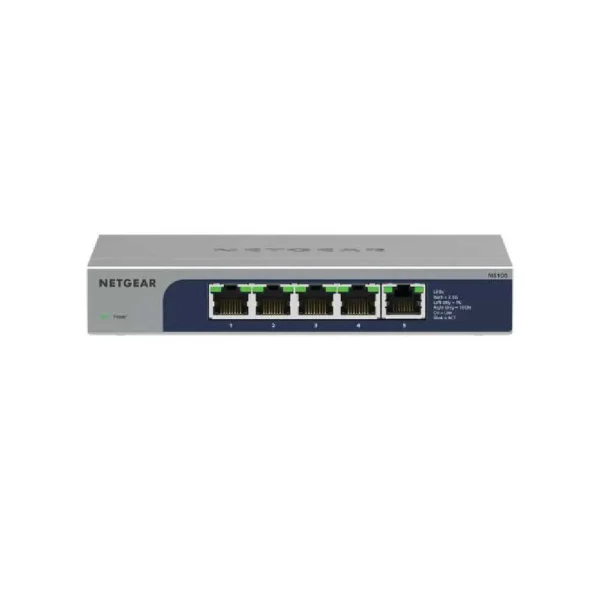 2025-03-2609-07-5461 NETGEAR 5-Port Multi-Gigabit 2.5G Unmanaged Ethernet Switch - MS105-100UKS