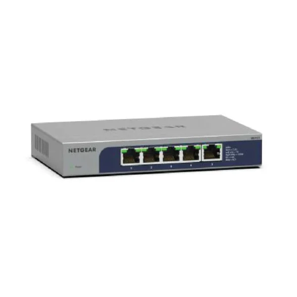 2025-03-2609-07-334 NETGEAR 5-Port Multi-Gigabit 2.5G Unmanaged Ethernet Switch - MS105-100UKS