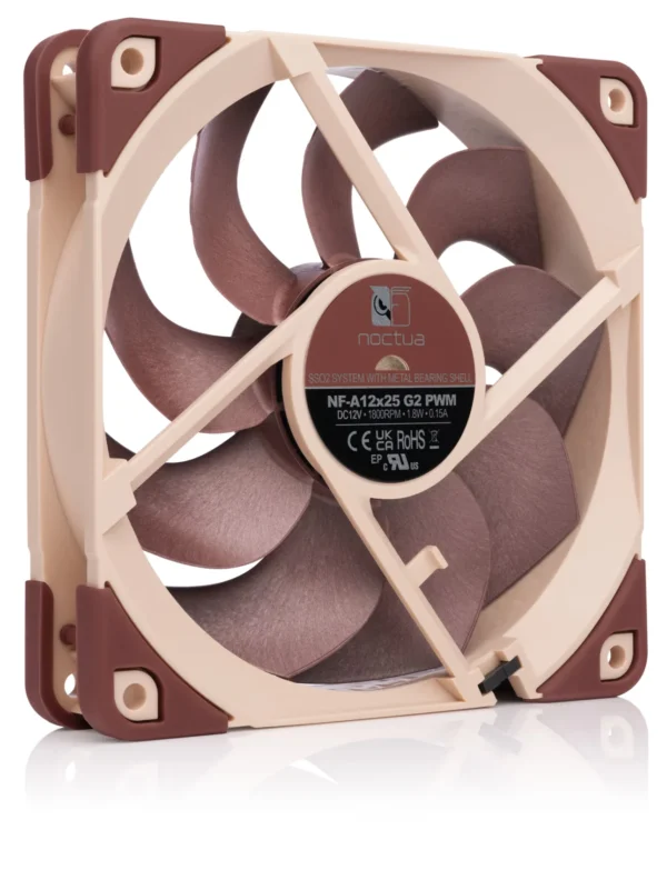 Noctua NF-A12x25 G2 PWM 120mm Next-Gen Premium Quiet Cooling Fan 1800 RPM Sterrox LCP - NF-A12x25 G2 PWM