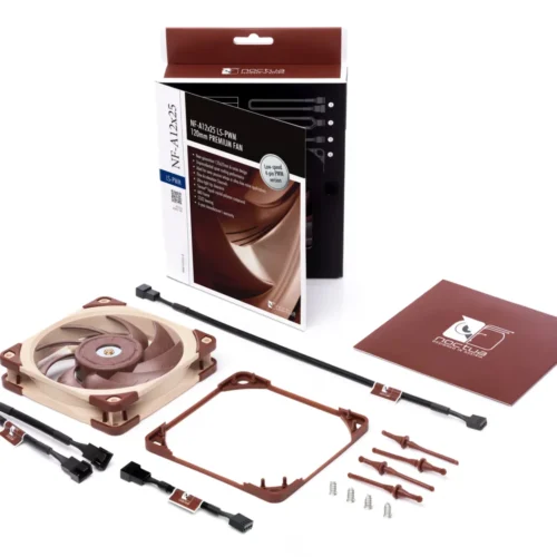 Noctua NF-A12x25 LS-PWM 120mm Premium Quiet Case Fan 1200 RPM 32.78 CFM SSO2 Bearing - NF-A12x25 LS-PWM