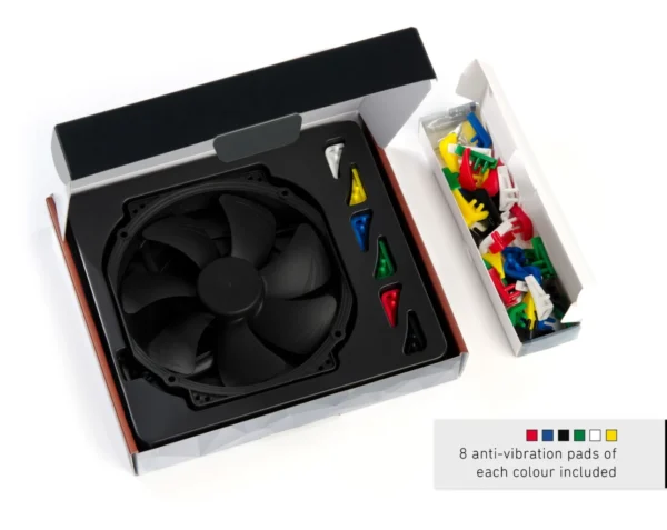Noctua NF-A15 HS-PWM chromax.black.swap 140mm Premium Quiet Case Fan 1500 RPM - NF-A15 PWM CH.BK.S