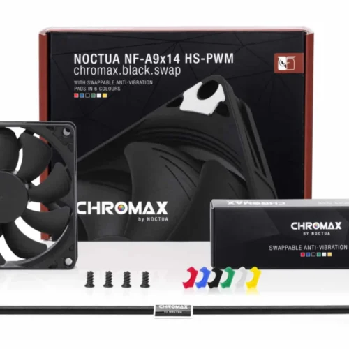 Noctua NF-A9x14 92mm Slim Chromax Black Swap PWM Fan 2500 RPM SSO2 Bearing - NF-A9x14 PWM CH.BK.S