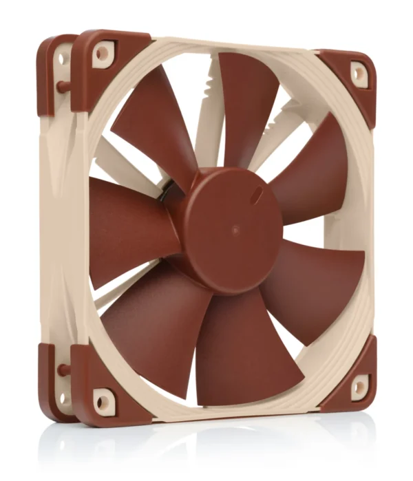 nf_f12_1 Noctua NF-F12 PWM 120mm Pressure-Optimized Case and Radiator Cooling Fan 1500 RPM SSO2 Bearing Brown - NF-F12-PWM
