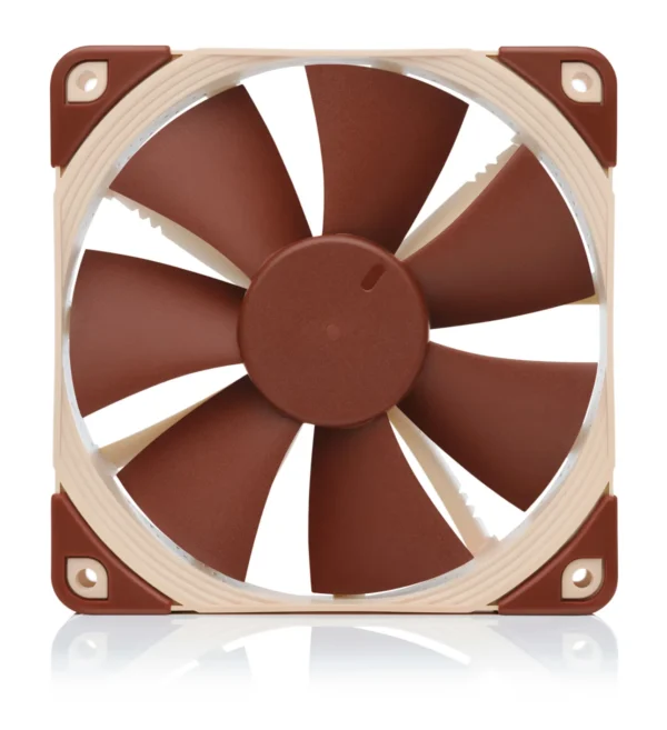 nf_f12_3 Noctua NF-F12 PWM 120mm Pressure-Optimized Case and Radiator Cooling Fan 1500 RPM SSO2 Bearing Brown - NF-F12-PWM