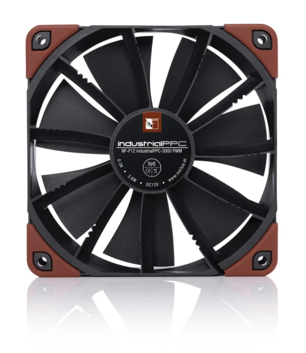 Noctua NF-F12 industrialPPC-3000 PWM Heavy-Duty 120mm Case Fan IP52 3000 RPM SSO2 Bearing - NF-F12iPPC-3000 PWM