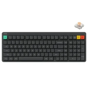 NuPhy Node100 Full-Size Low-Profile Wireless Mechanical Keyboard Ink Gray Blush Nano - Node100(Gray/Blush Nano)