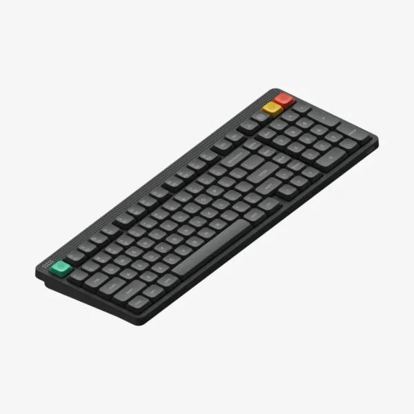 6942689200569-1 NuPhy Node100 Full-Size Low-Profile Wireless Mechanical Keyboard Ink Gray Blush Nano - Node100(Gray/Blush Nano)