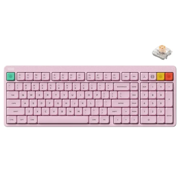 srymndtum_466c0adb-50bd-4a1a-a332-8ebe321f82b5 NuPhy Node100 Full-Size Low-Profile Wireless Mechanical Keyboard Light Pink Blush Nano - Node100(Pink/Blush Nano)