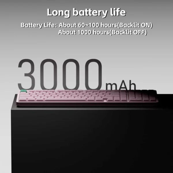 61Oo6V9X7AL._AC_SL1500 NuPhy Node100 Full-Size Low-Profile Wireless Mechanical Keyboard Light Pink Blush Nano - Node100(Pink/Blush Nano)