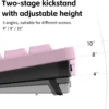 61-UEYoqtKL._AC_SL1500 NuPhy Node100 Full-Size Low-Profile Wireless Mechanical Keyboard Light Pink Blush Nano - Node100(Pink/Blush Nano)