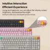 71aAYrZf00L._AC_SL1500__2 NuPhy Node100 Full-Size Low-Profile Wireless Mechanical Keyboard Light Pink Blush Nano - Node100(Pink/Blush Nano)